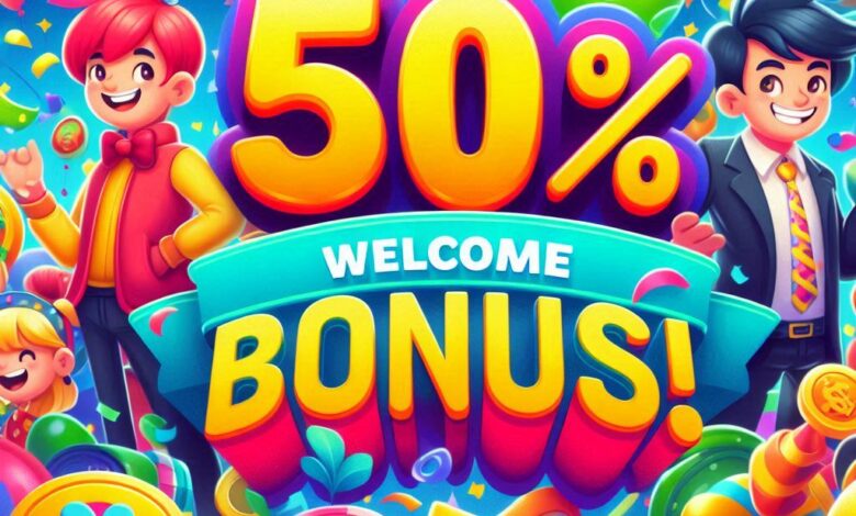 50% Welcome Bonus